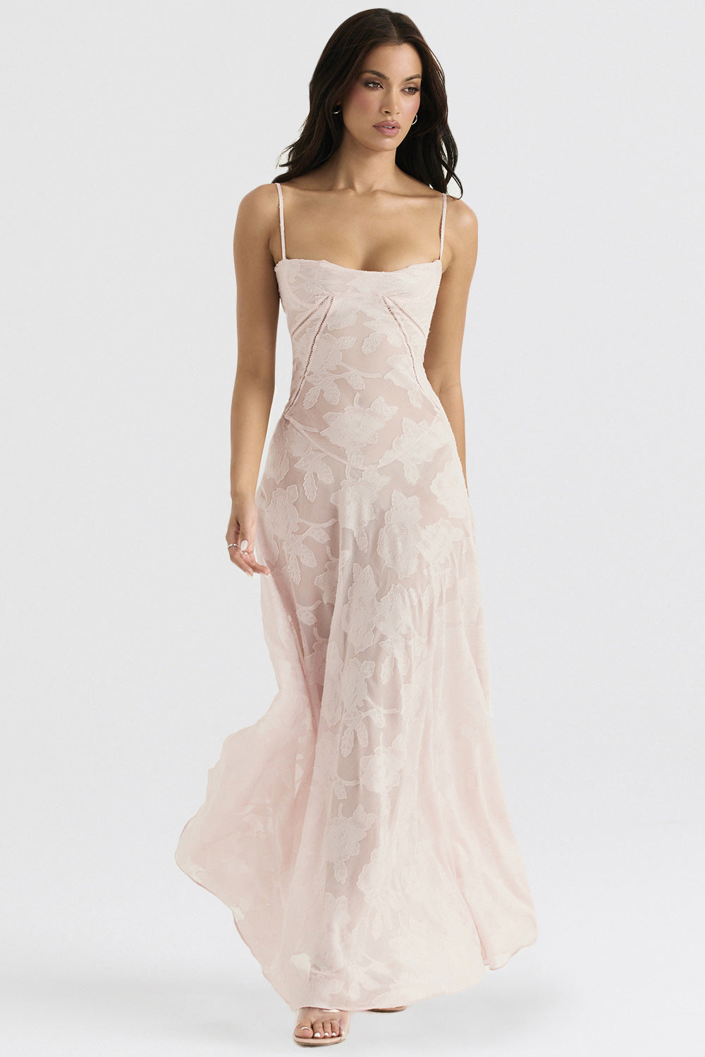 French Style Lace Strap Dress Women Mid-Length
